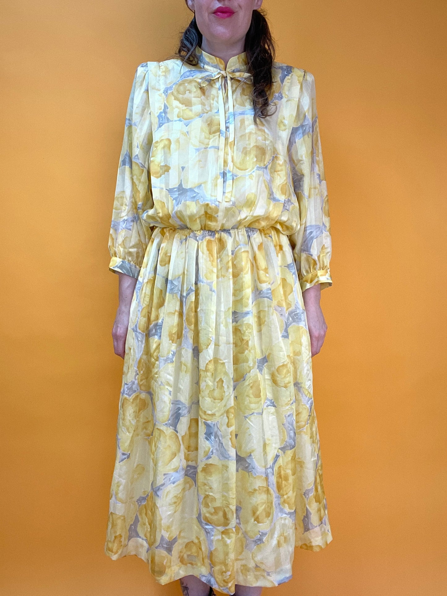 Sommerkleid von Lucie Linden mit Fledermausärmeln und tollem Blumenprint