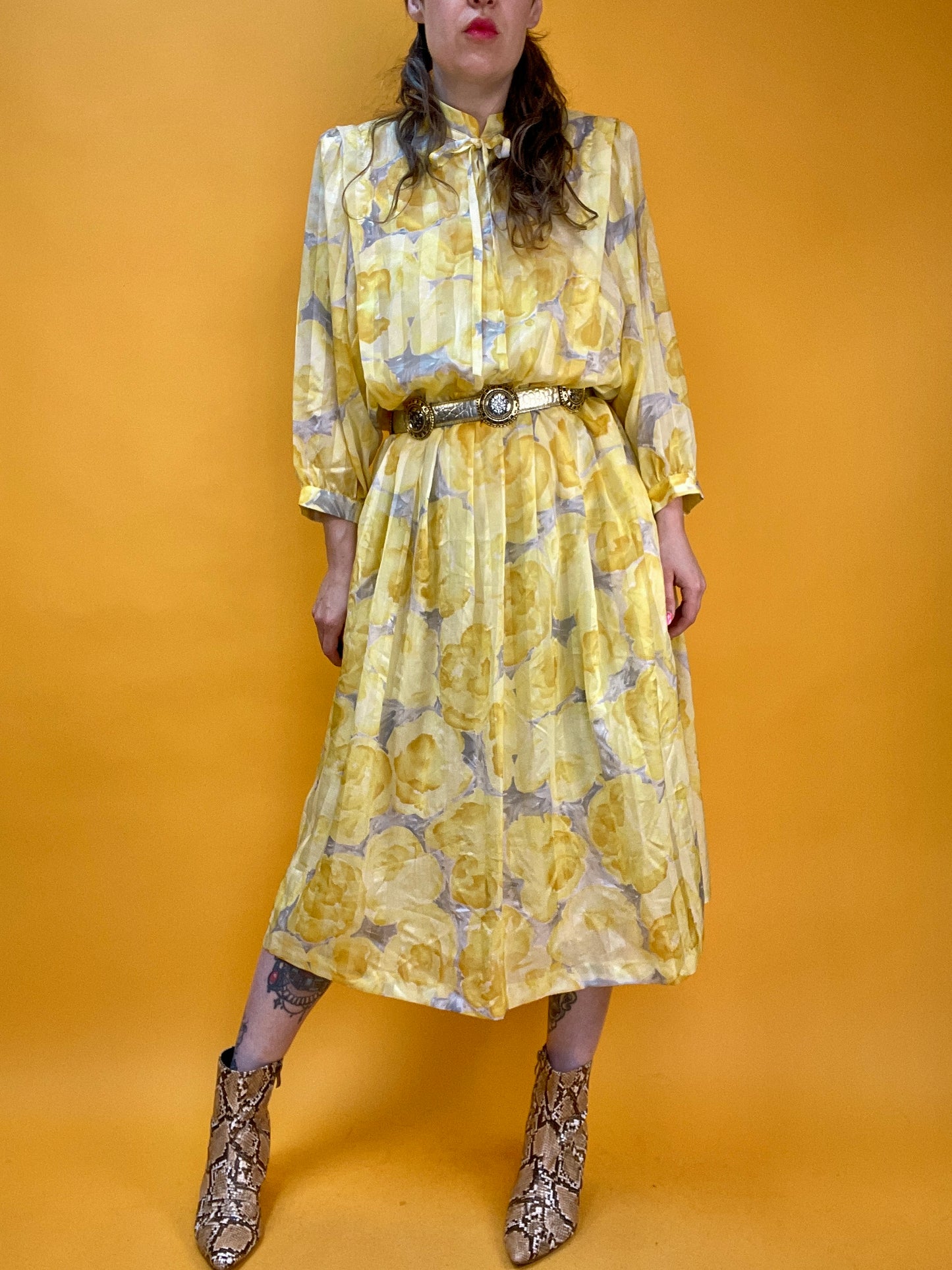 Sommerkleid von Lucie Linden mit Fledermausärmeln und tollem Blumenprint