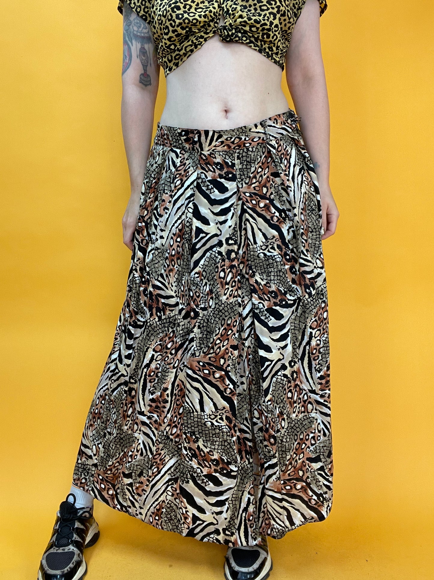 Luftig-lässiger Animalprint-Sommerrock