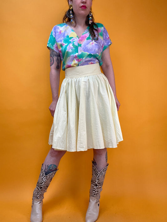 80s Minirock mit breitem Bund und tollem Schwung