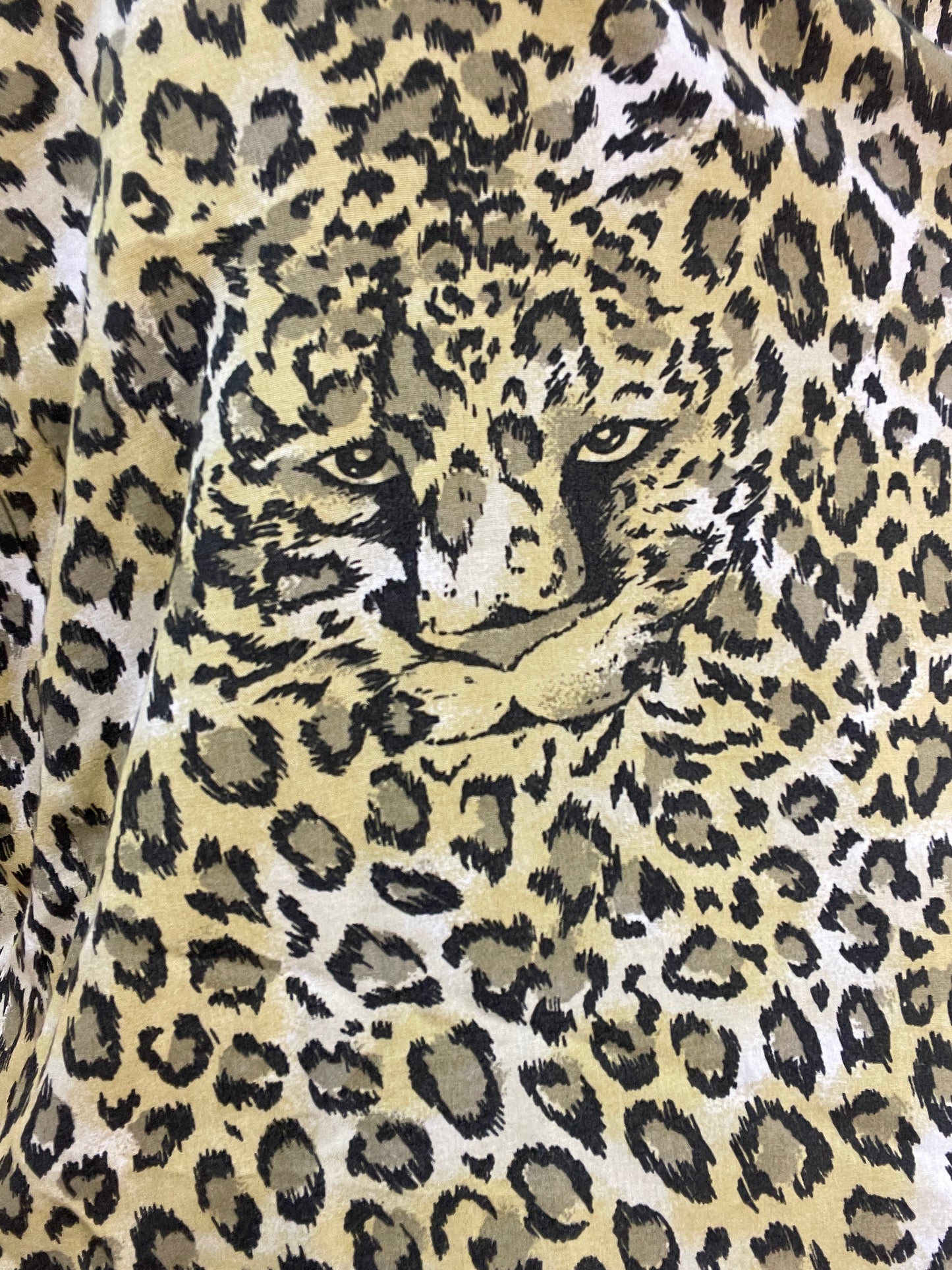 80s/90s Zweiteiler aus Hose und Top mit funky Leoprint