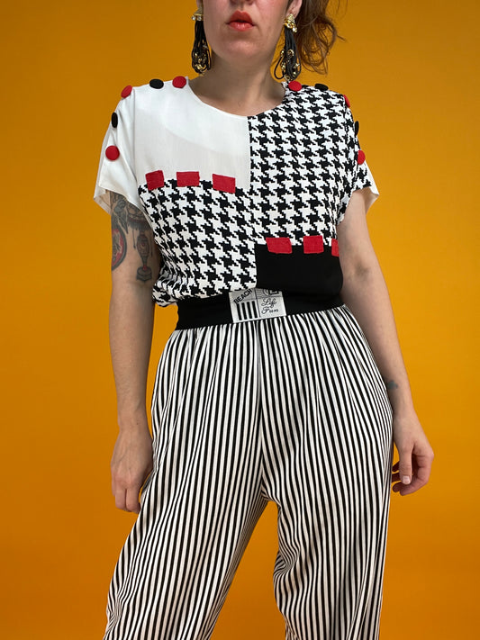 Monochromes 80s 90s Patchworkshirt