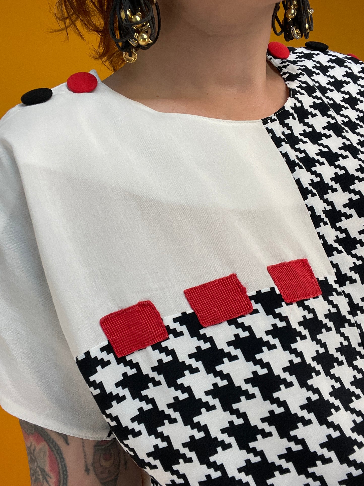 Monochromes 80s 90s Patchworkshirt