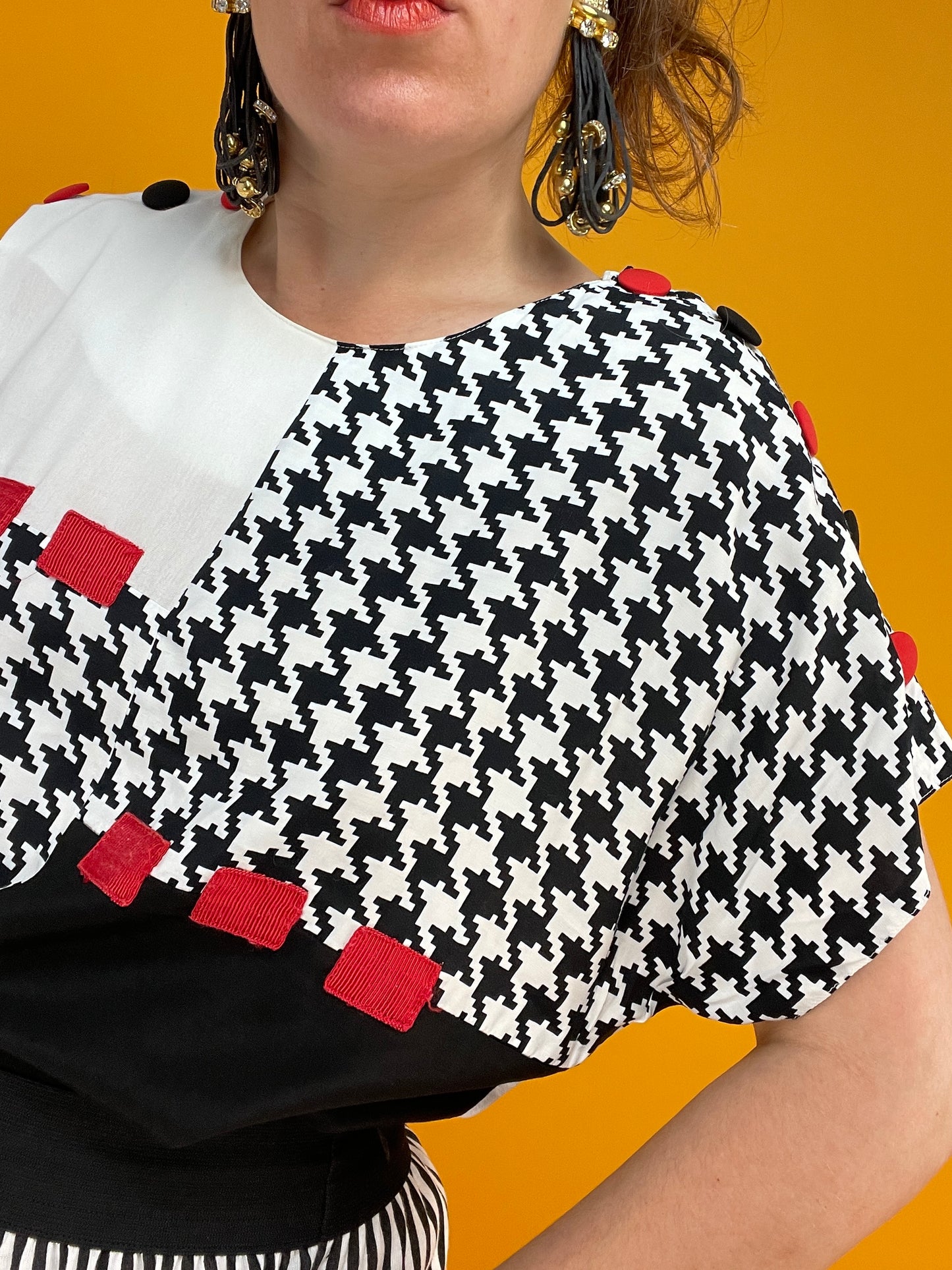 Monochromes 80s 90s Patchworkshirt