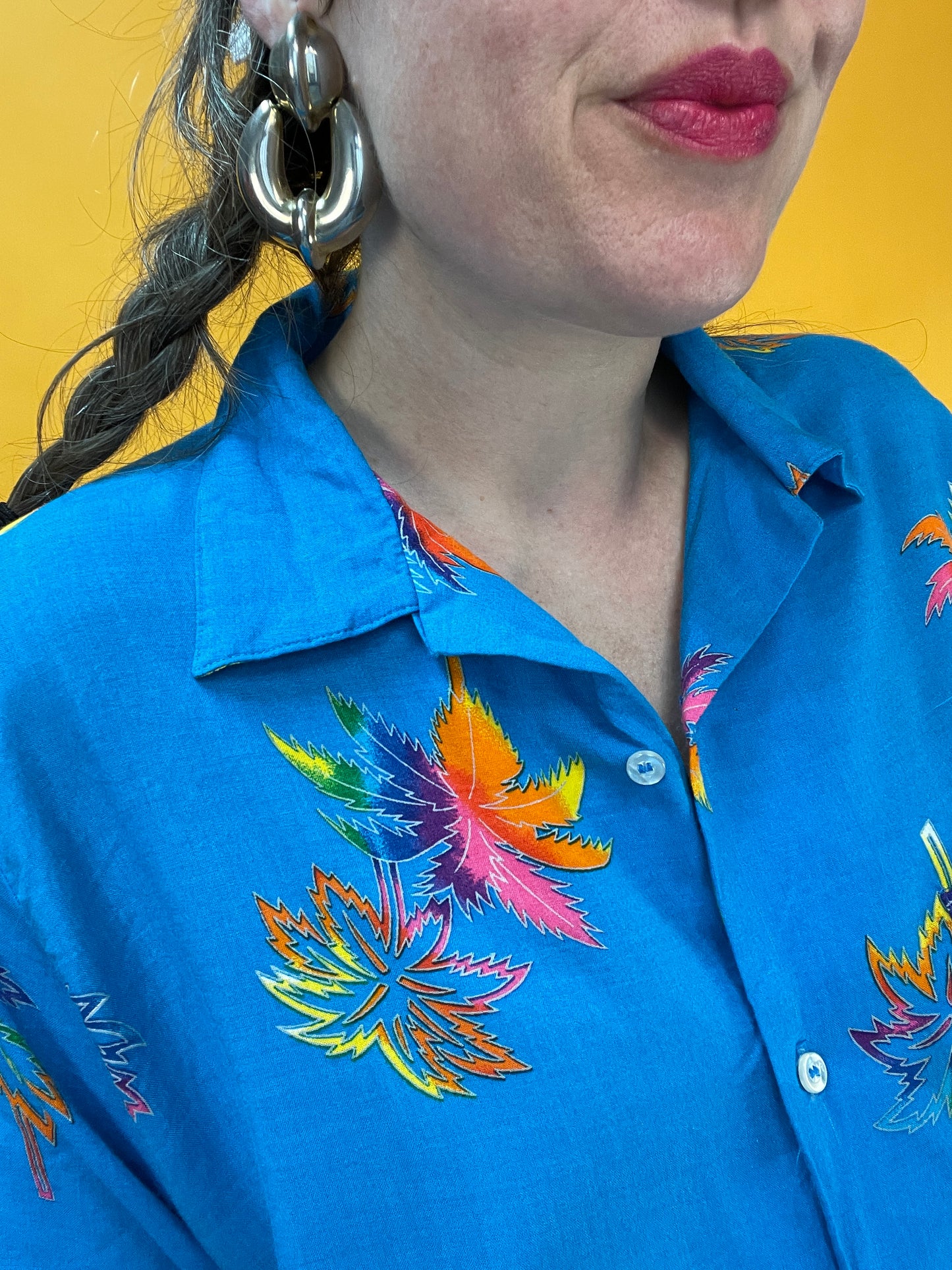 Funky Regenbogenpalmen-Havaiishirt