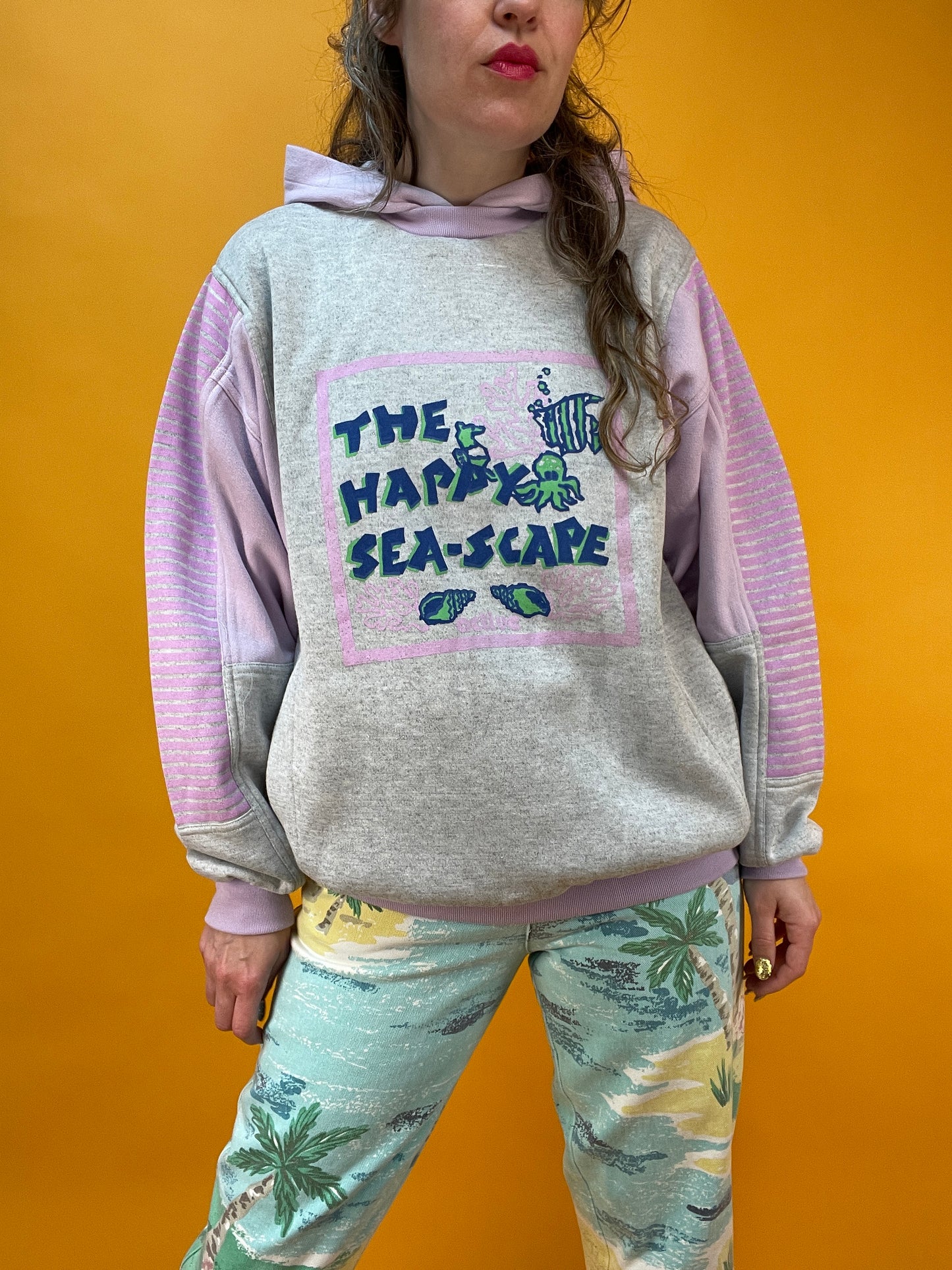 Lässiger 80s/90s Hoodie mit coolem Aufdruck