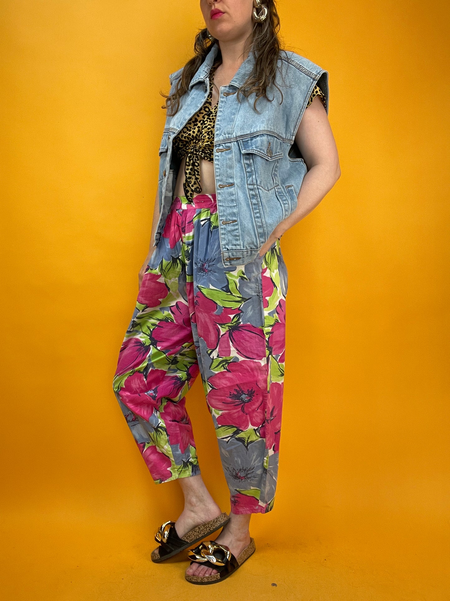 Klassische Denimweste aus hellem, festem Jeans