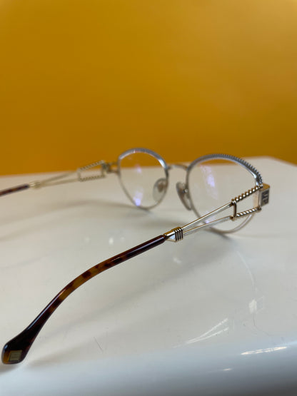 Elegante Vintage Brille mit Karat vom Designer Label Henry Julien