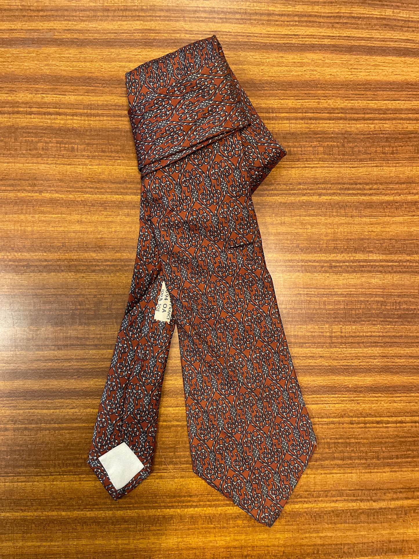 Vintage Seidenkravatte von Hermès