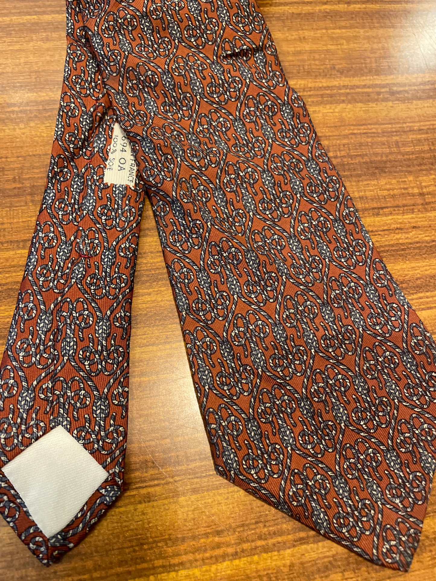 Vintage Seidenkravatte von Hermès