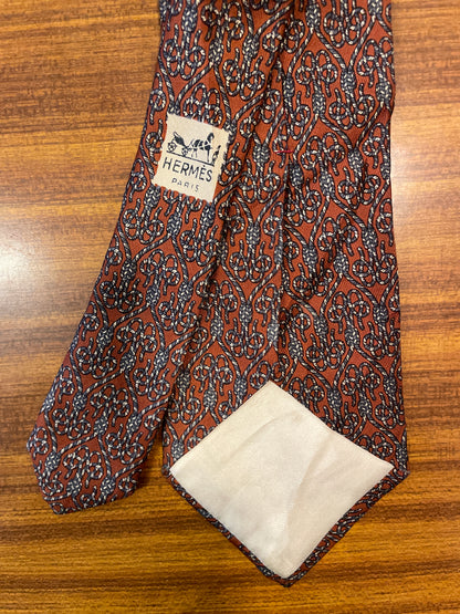 Vintage Seidenkravatte von Hermès