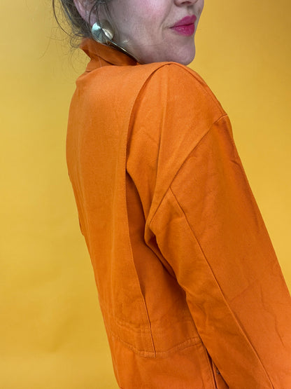 Lässiger Unisex Workwear Overall in Knallorange