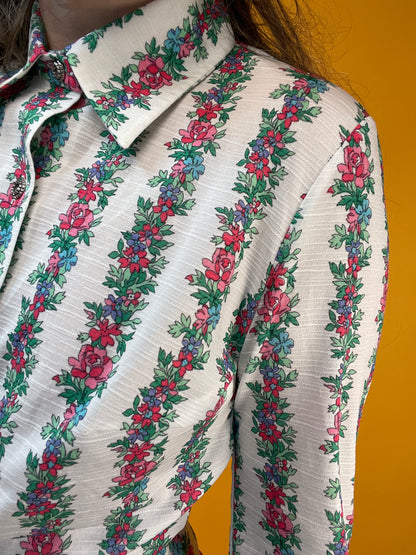 Anmutiges 70s Set mit allerschönstem Blumenprint