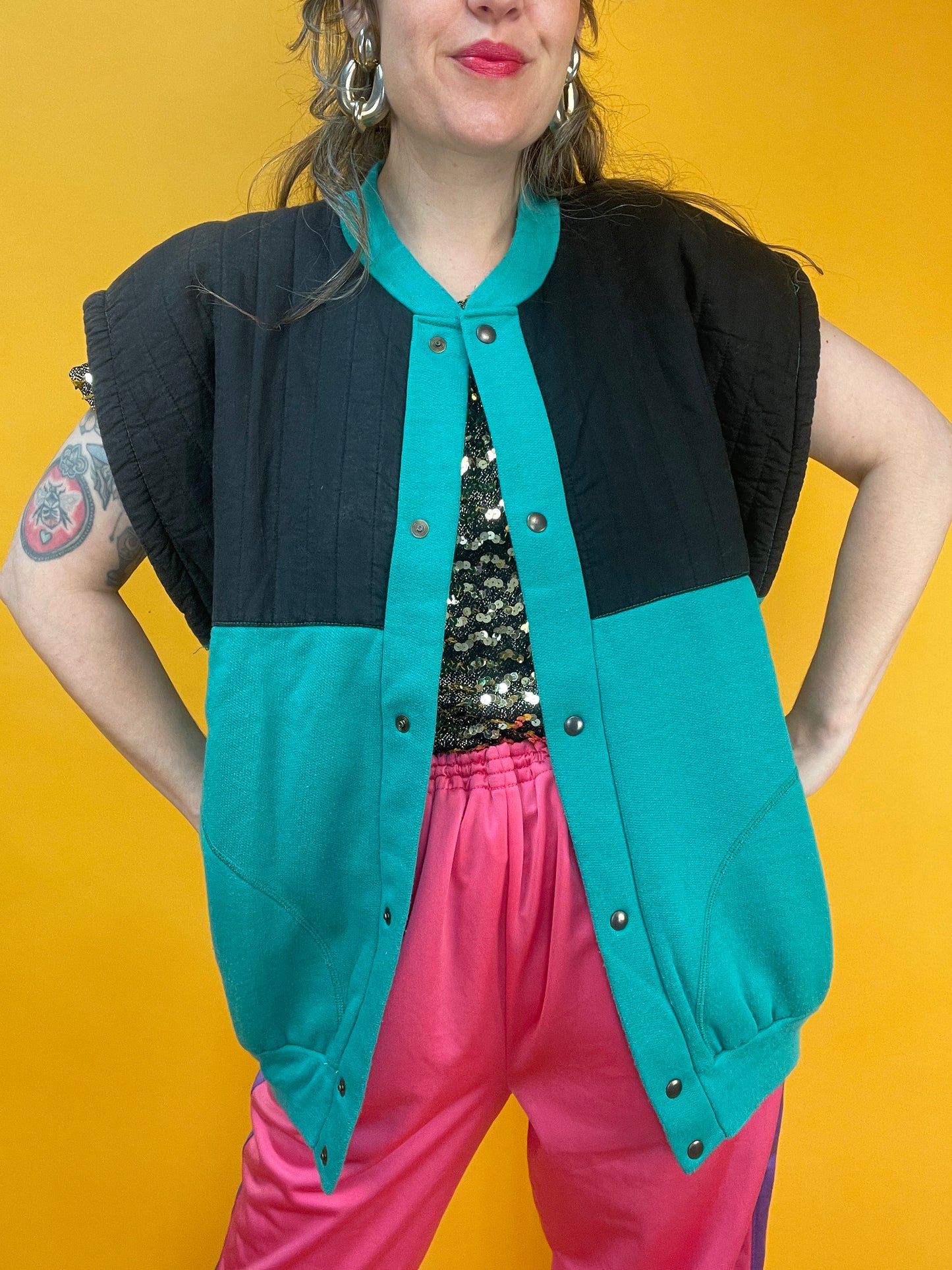 Lässige 80s/90s Sweaterweste