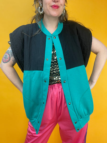 Lässige 80s/90s Sweaterweste