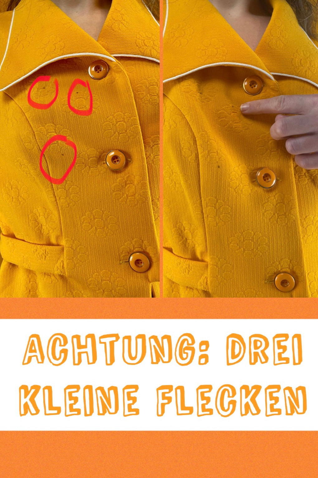 Sonnengelber 70er Kurzarm-Blazer mit eingewebtem Blumenmuster